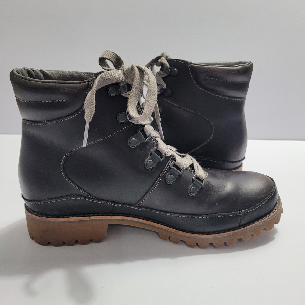Womens Chaco Black Fields Hiking Lace Up Boots - Picture 4 of 11